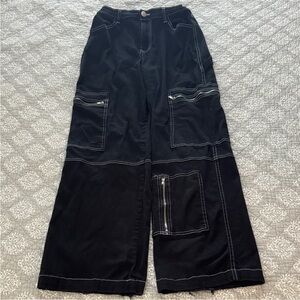 Refuge Wide Leg Carpenter Cargo Style Pants